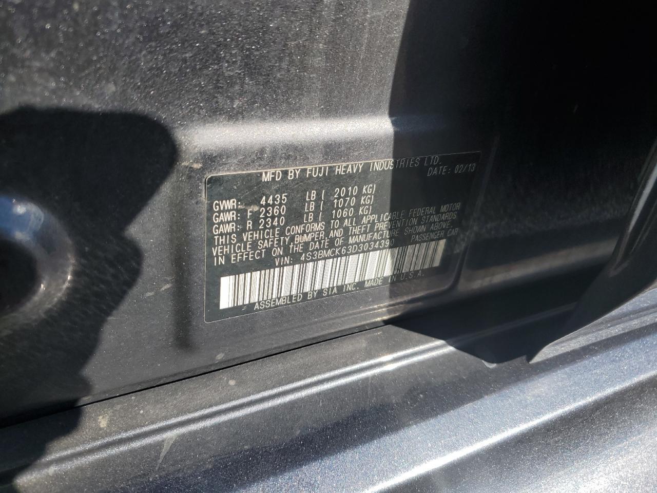 2013 SUBARU Legacy