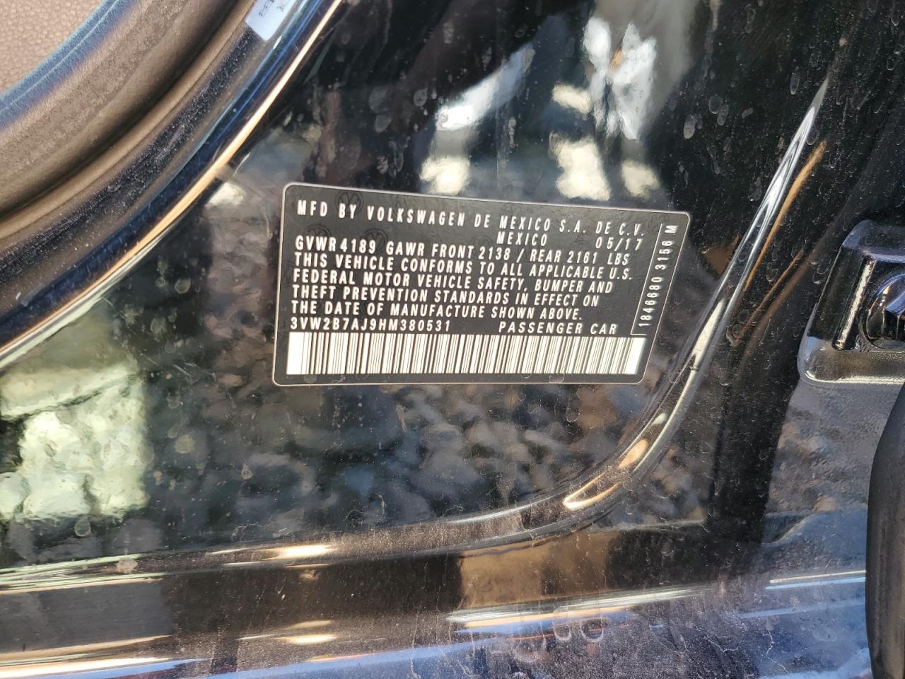 2017 VOLKSWAGEN JETTA