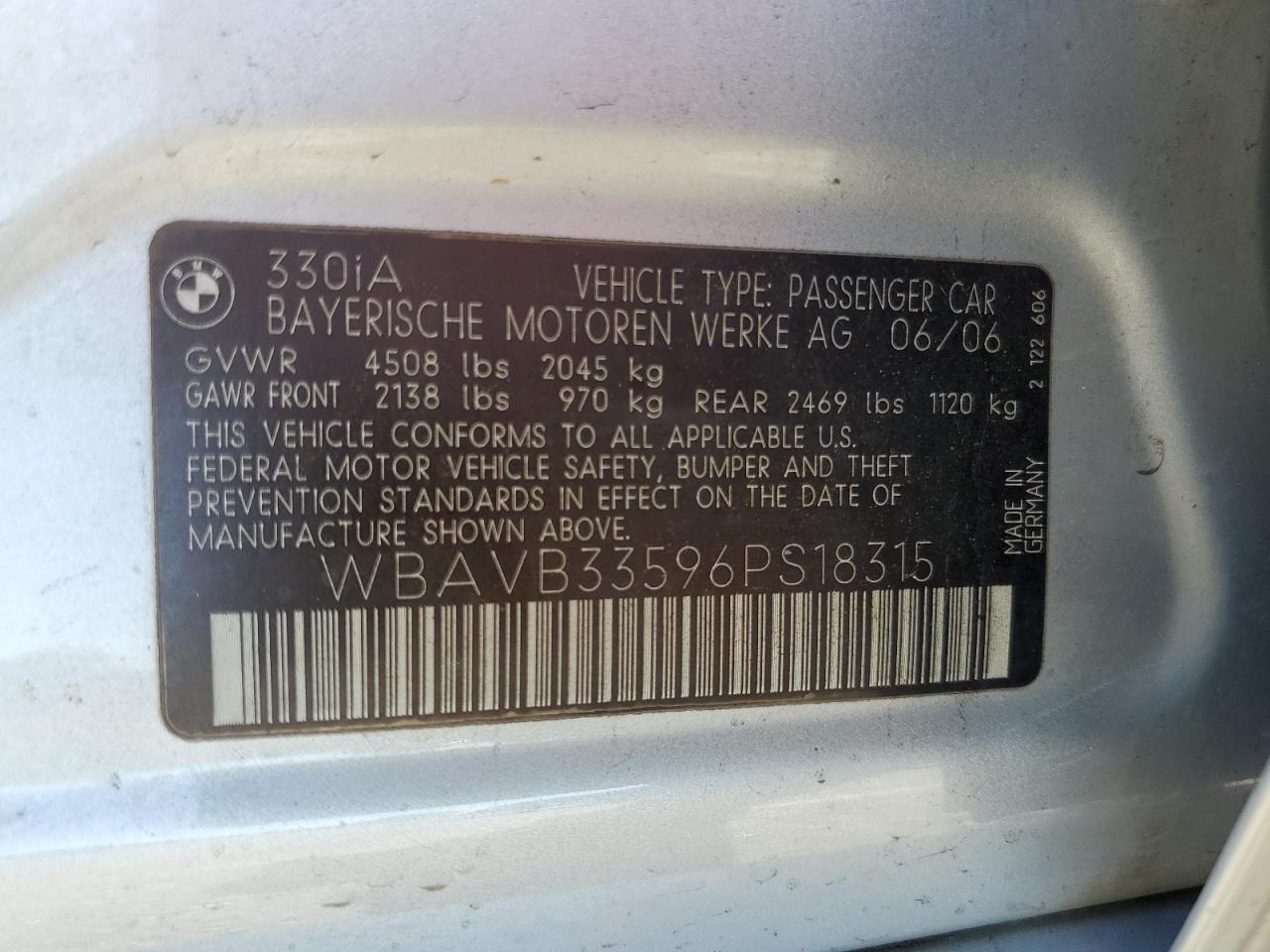 2006 BMW 3 SERIES