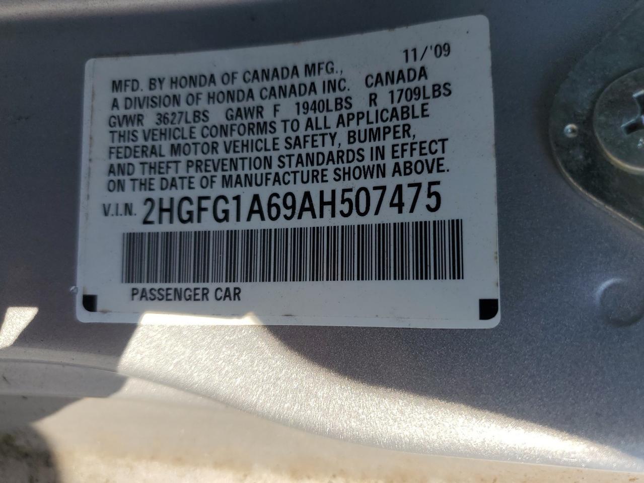 2010 HONDA CIVIC