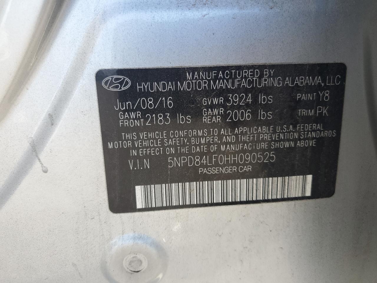 2017 HYUNDAI ELANTRA