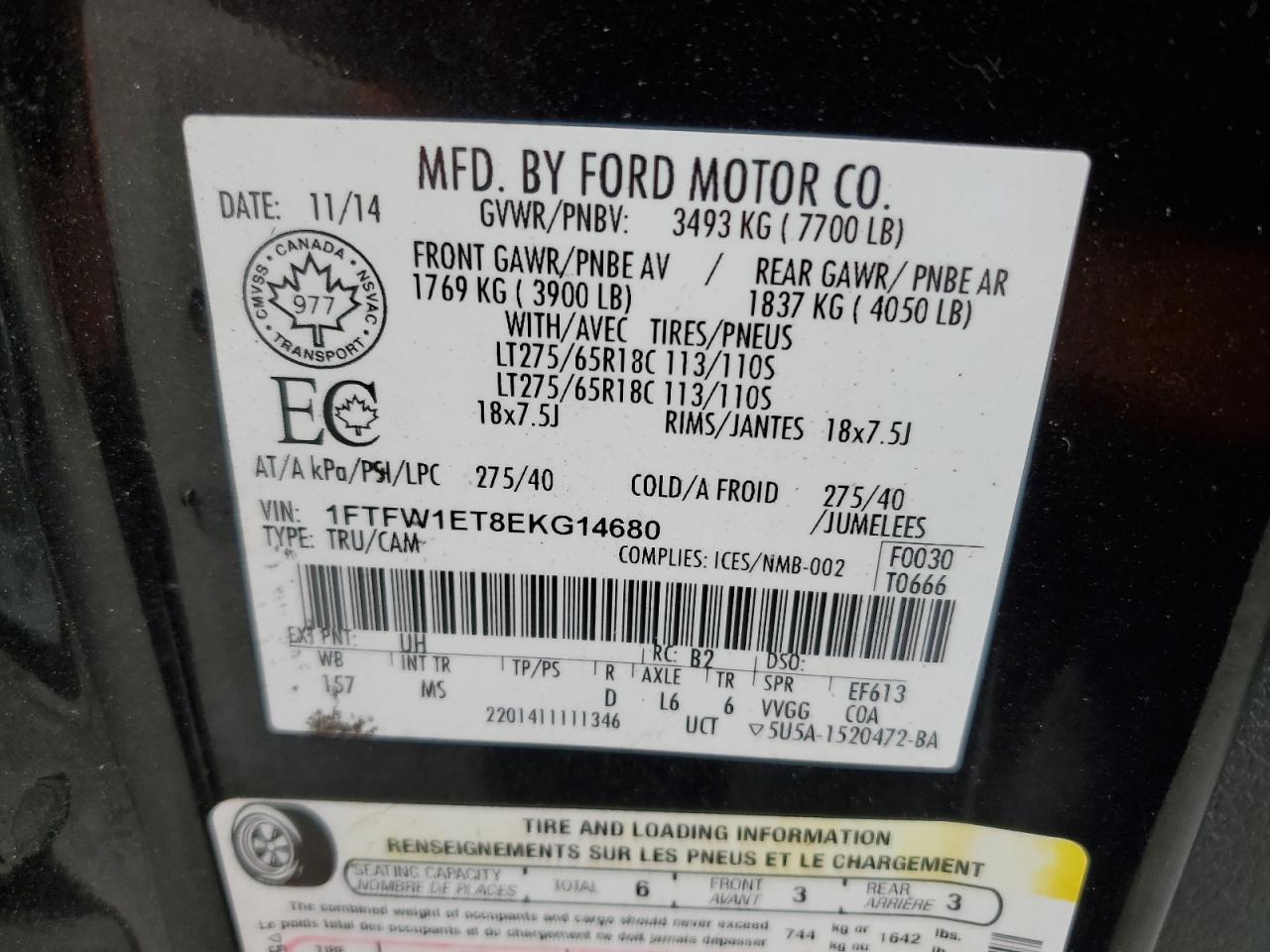 2014 FORD F-150