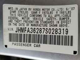 2007 HONDA CIVIC