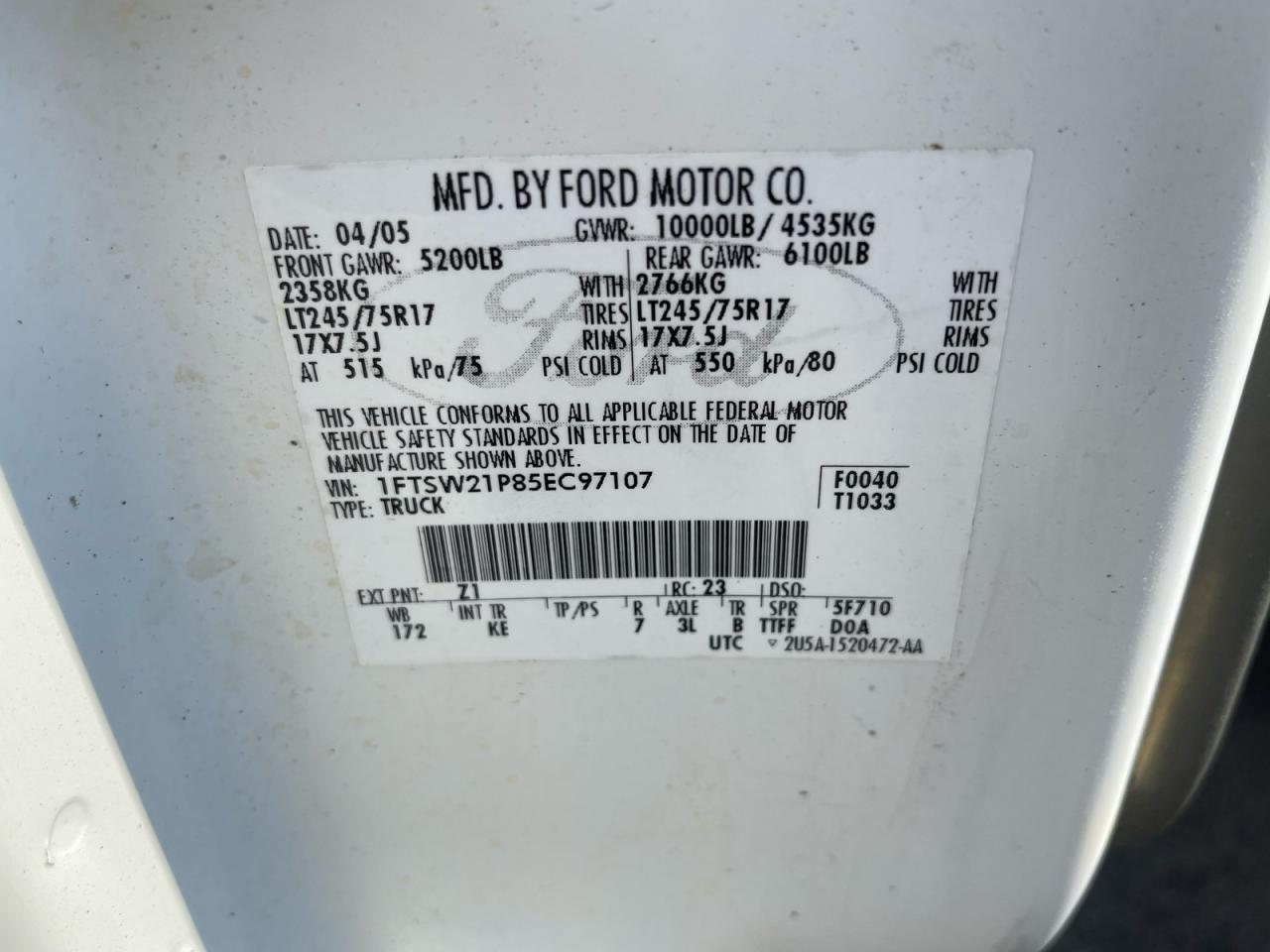2005 FORD F-250