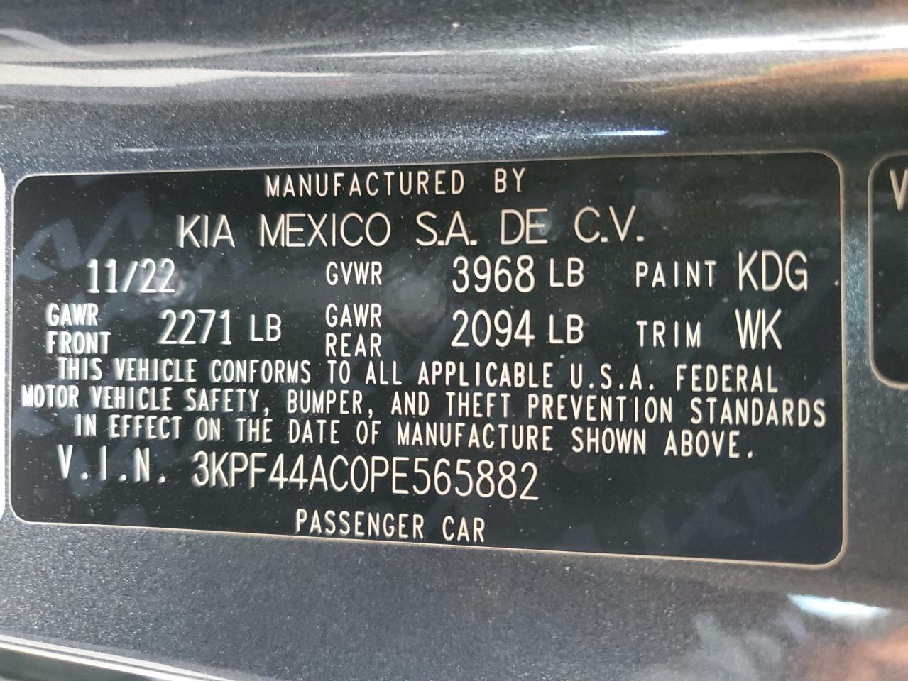2023 KIA FORTE