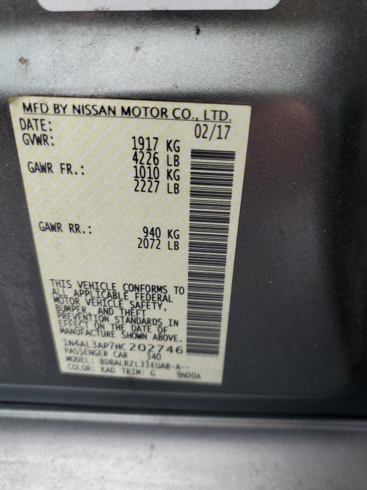 2017 NISSAN ALTIMA