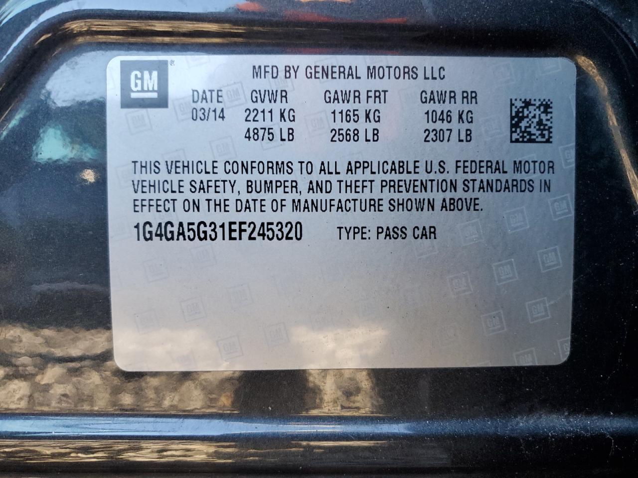 2014 BUICK LACROSSE