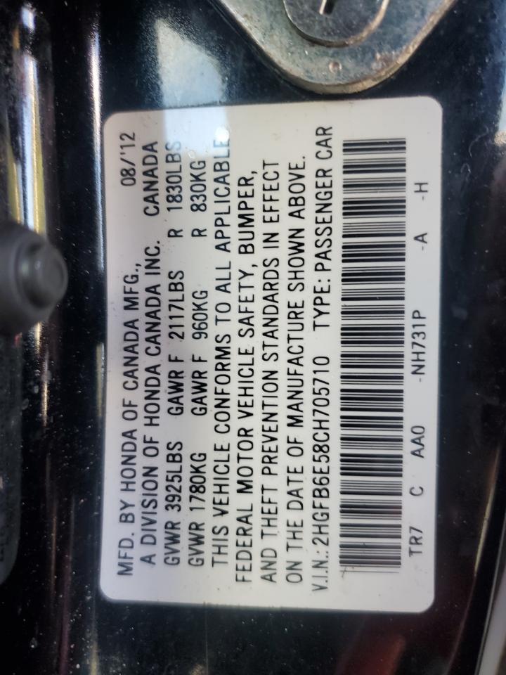 2012 HONDA CIVIC