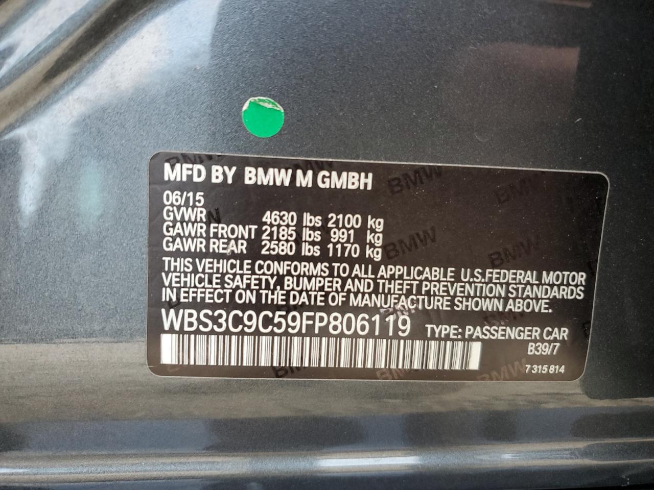 2015 BMW M3