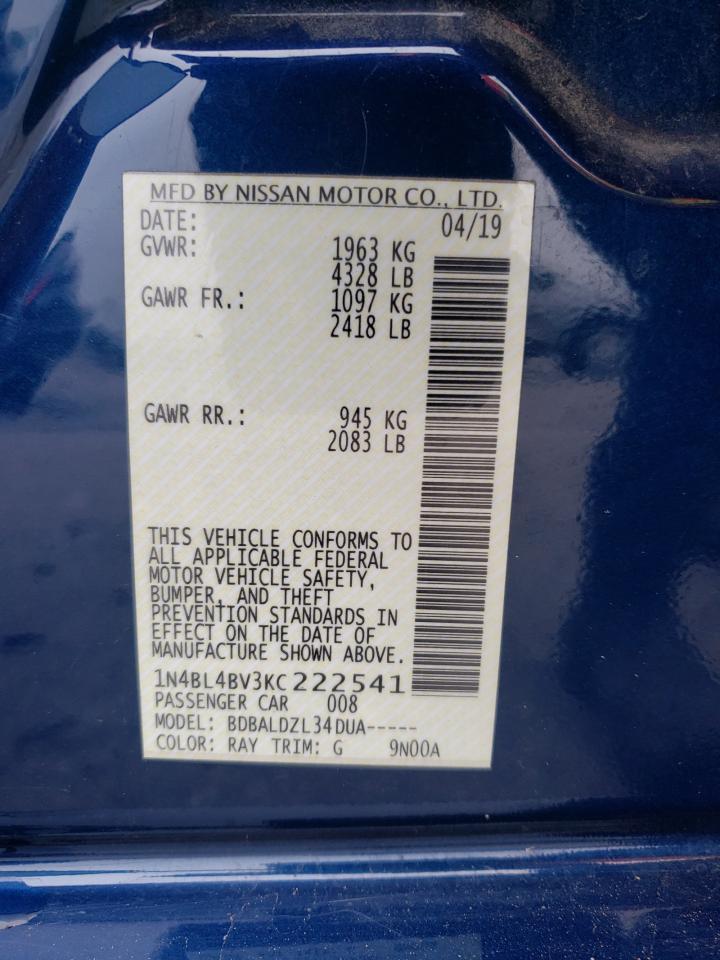 2019 NISSAN ALTIMA