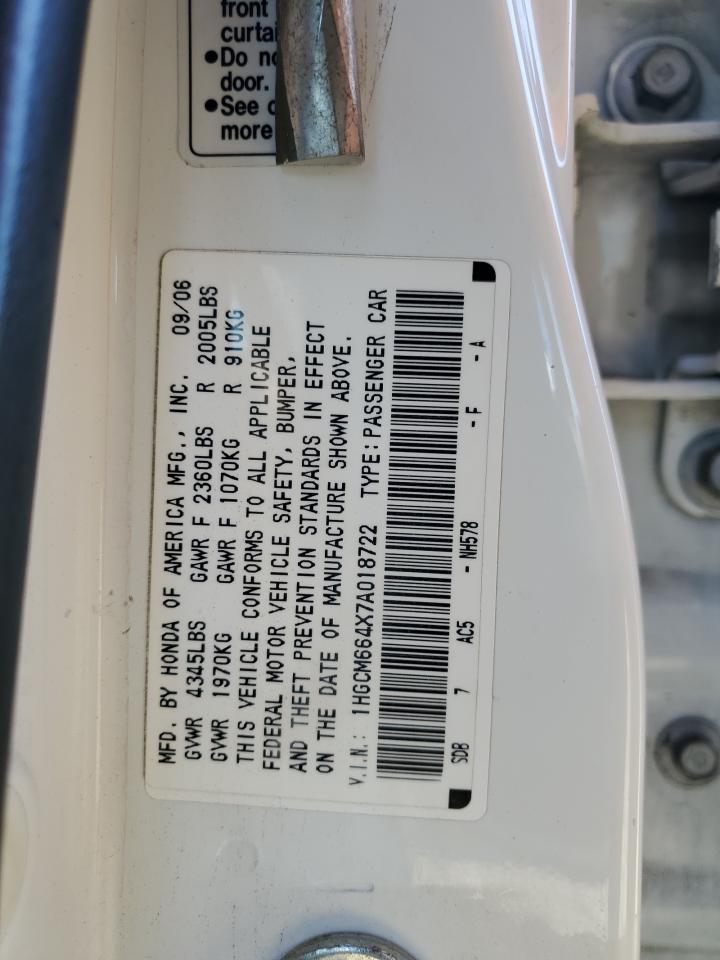 2007 HONDA ACCORD