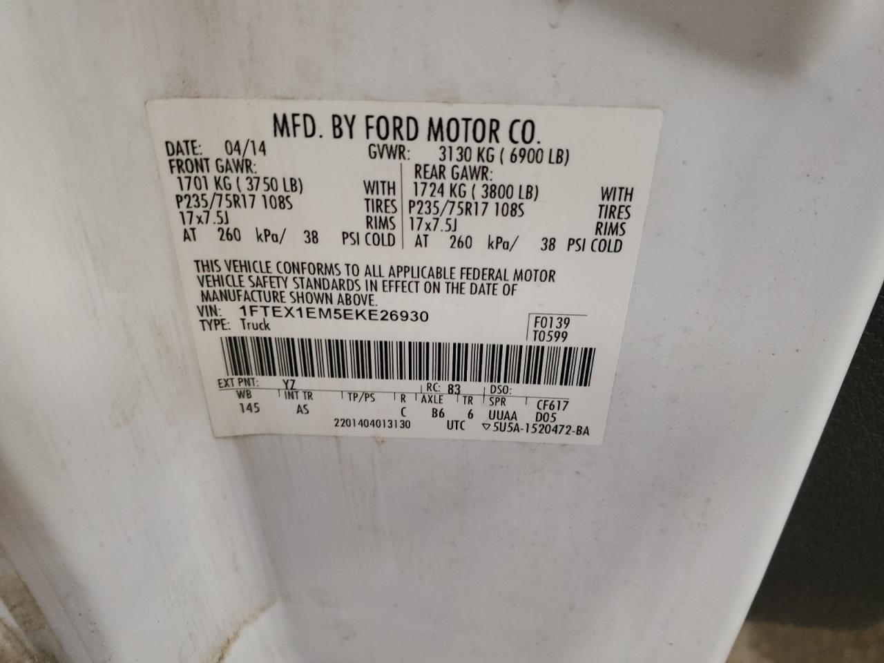 2014 FORD F-150