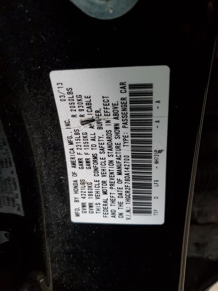 2013 HONDA ACCORD