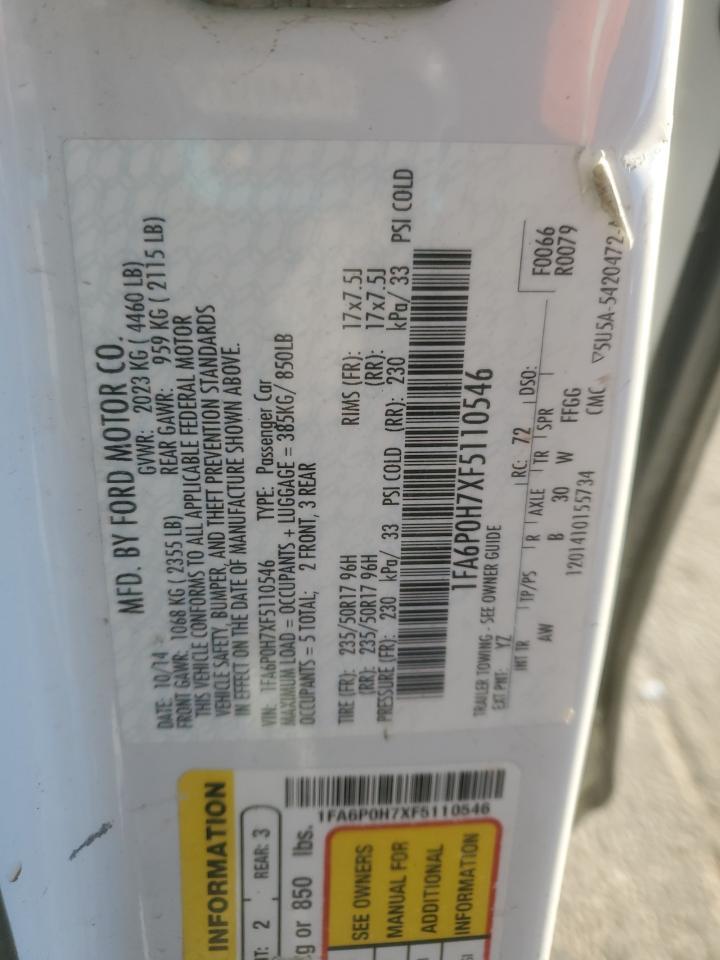 2015 FORD FUSION
