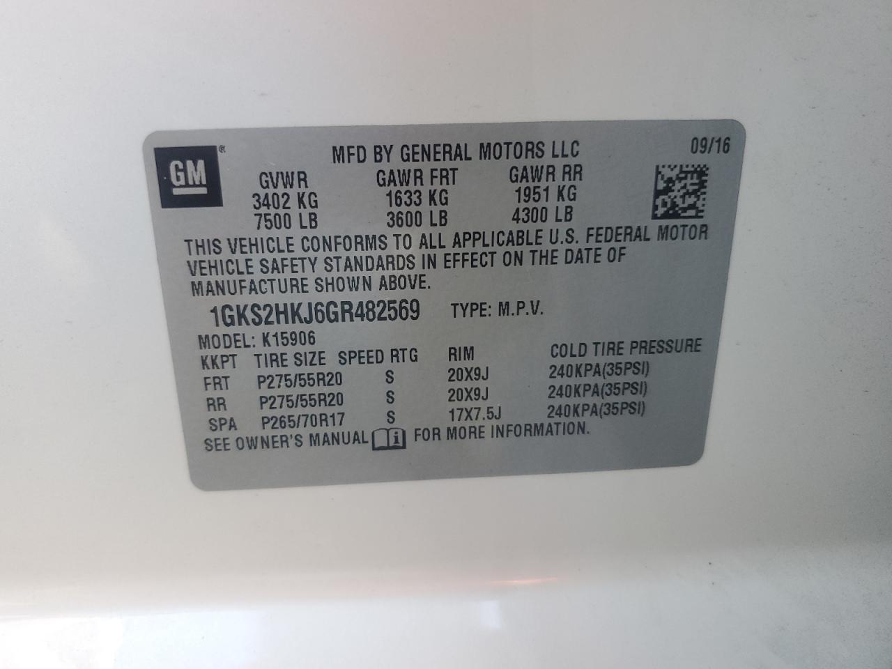 2016 GMC Yukon XL