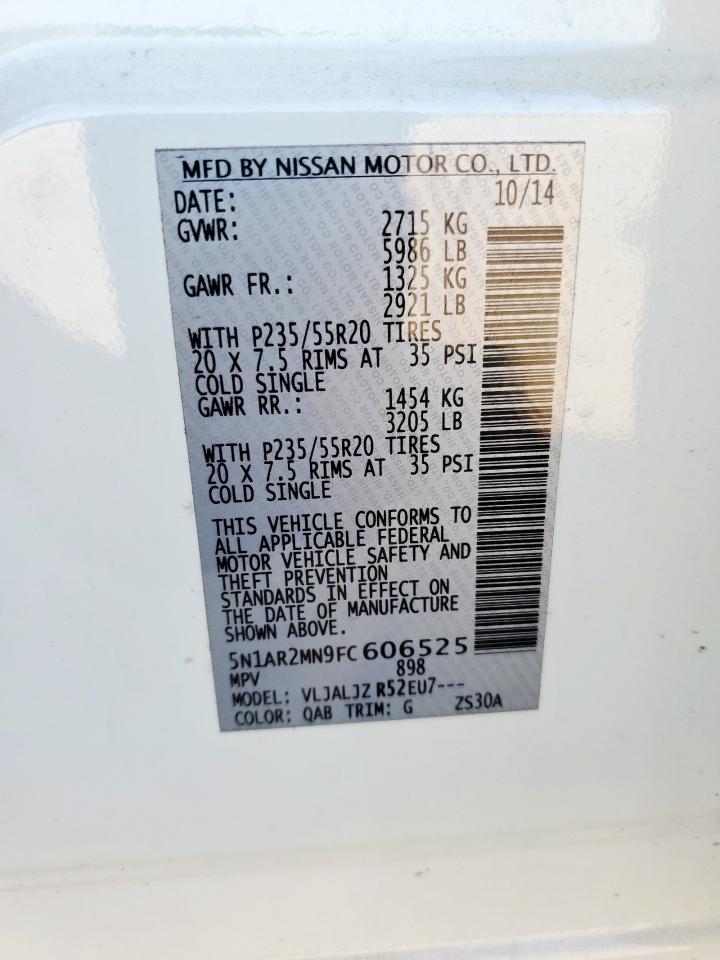 2015 NISSAN PATHFINDER