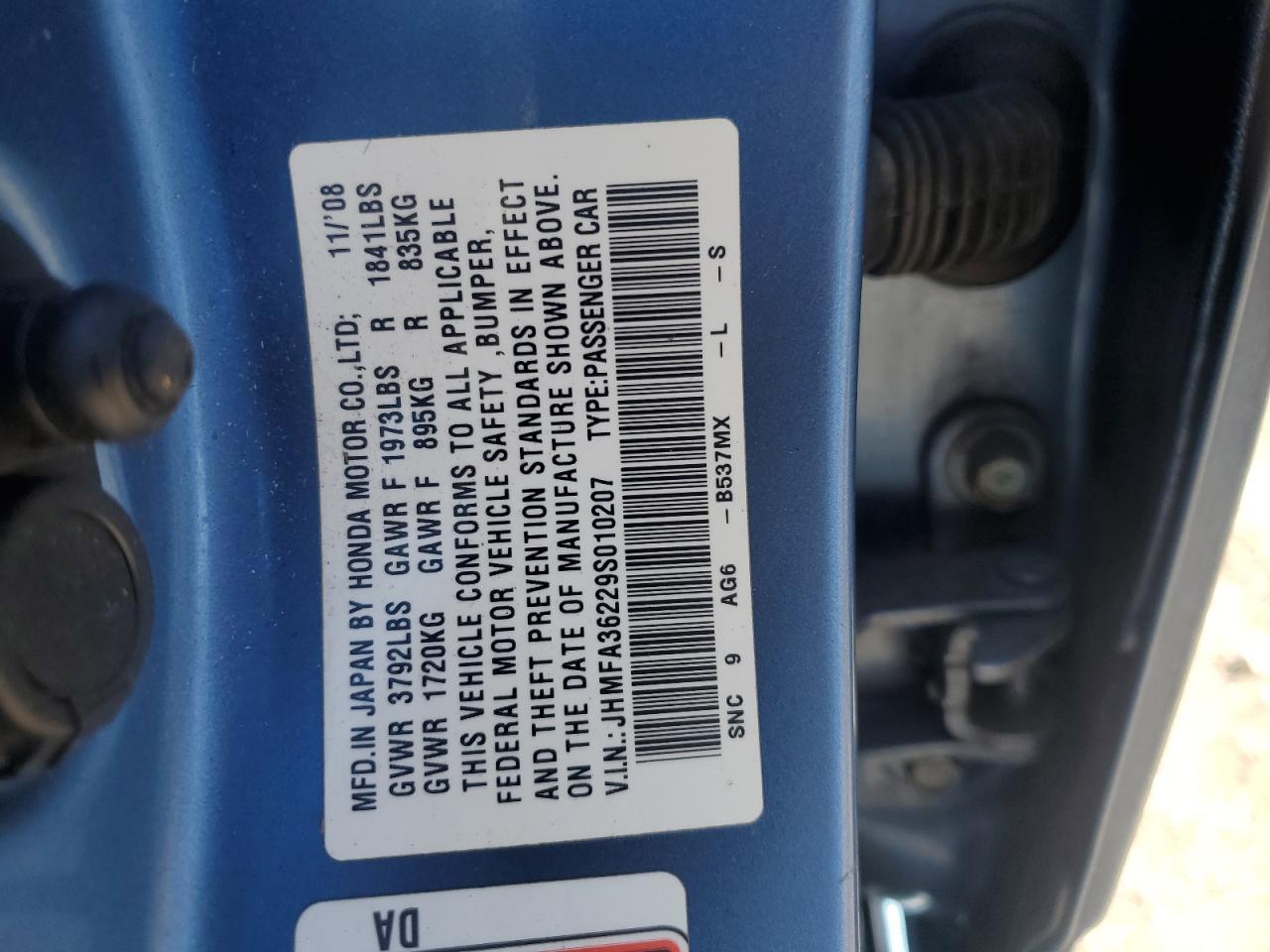 2009 HONDA CIVIC