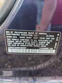 2015 VOLKSWAGEN Passat