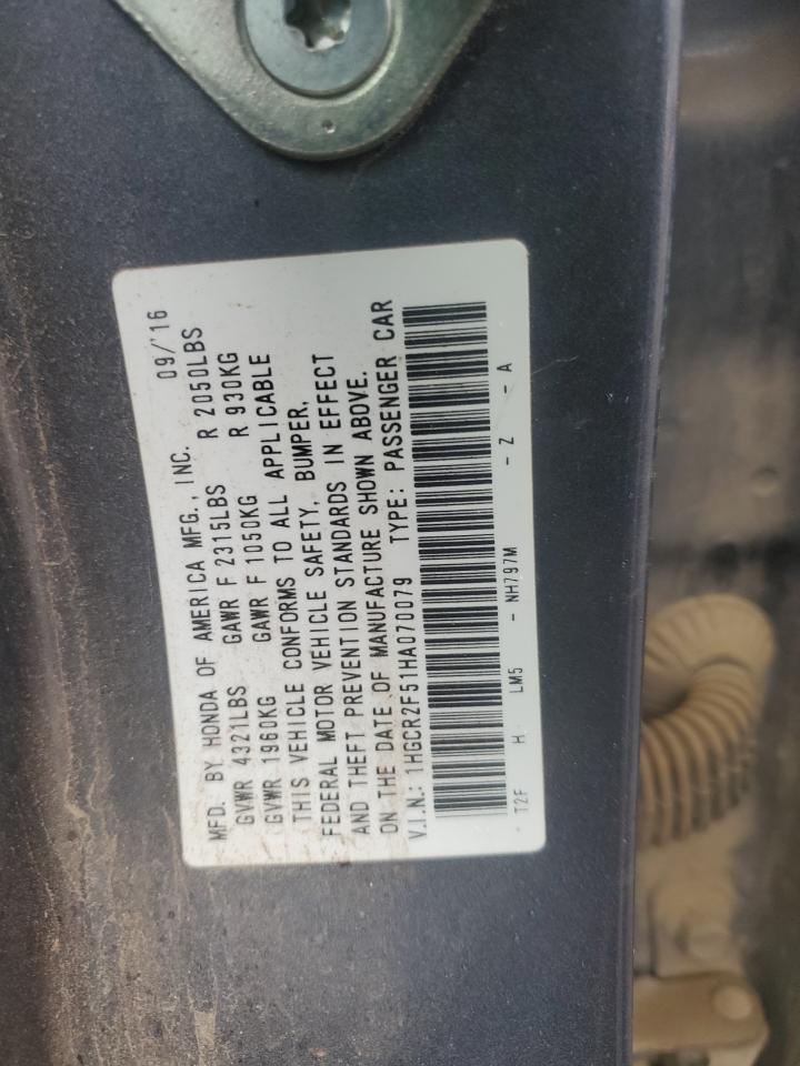 2017 HONDA ACCORD