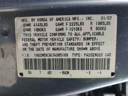 2007 HONDA ACCORD