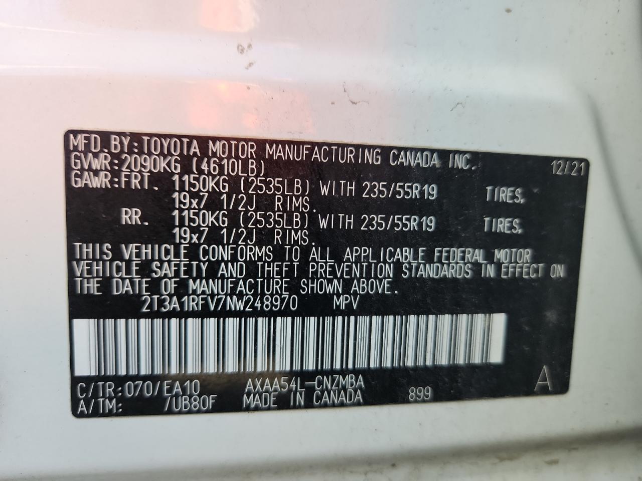 2022 TOYOTA RAV4