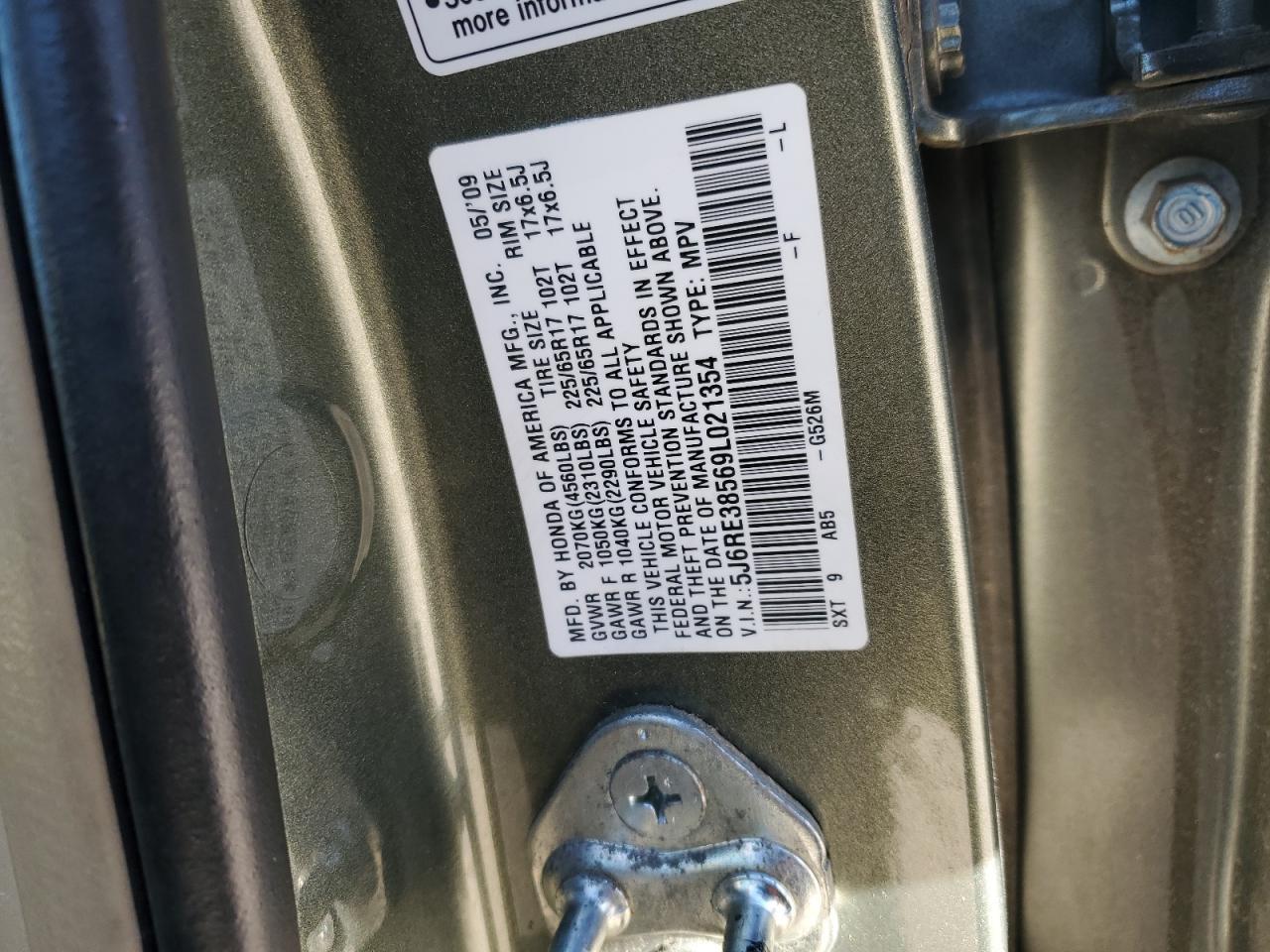 2009 HONDA CR-V