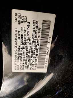2010 HONDA ODYSSEY