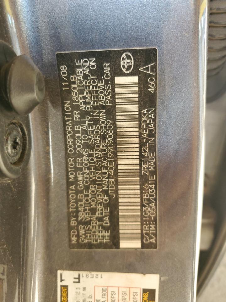 2009 TOYOTA COROLLA