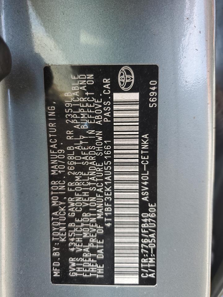 2010 TOYOTA CAMRY