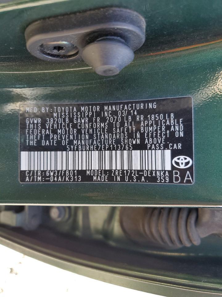 2014 TOYOTA COROLLA