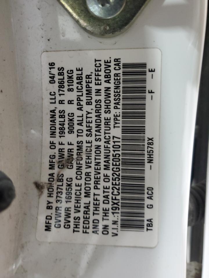 2016 HONDA CIVIC