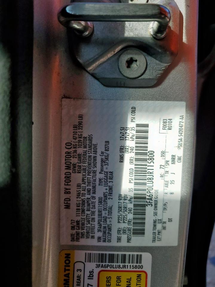 2018 FORD FUSION