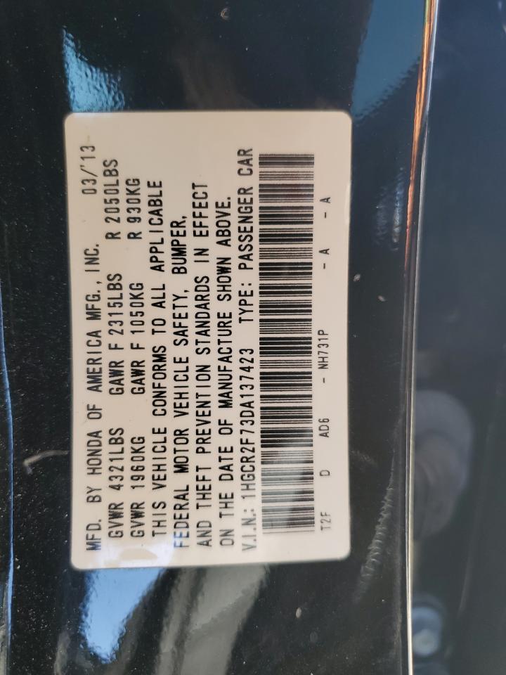 2013 HONDA ACCORD