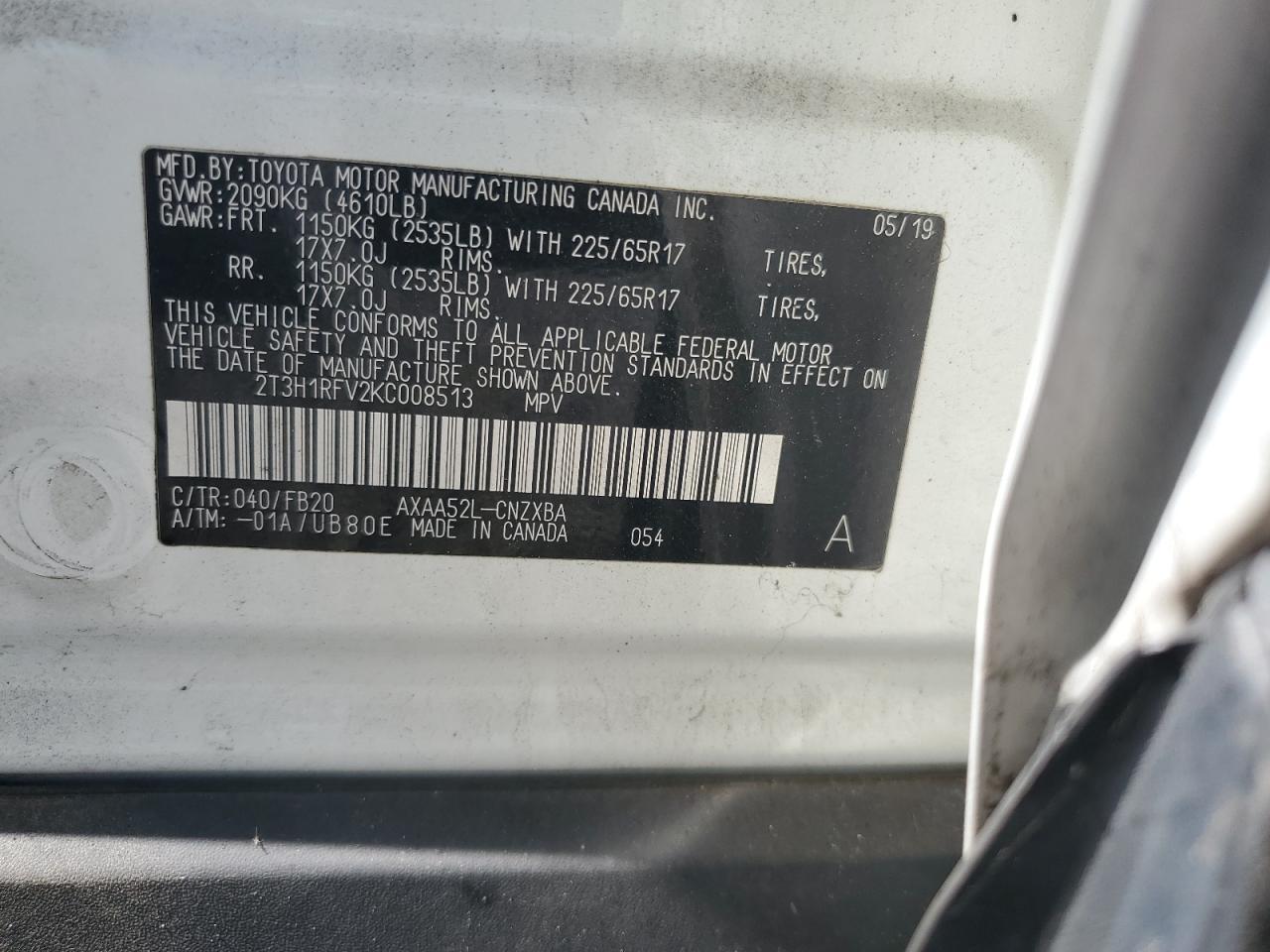 2019 TOYOTA RAV4