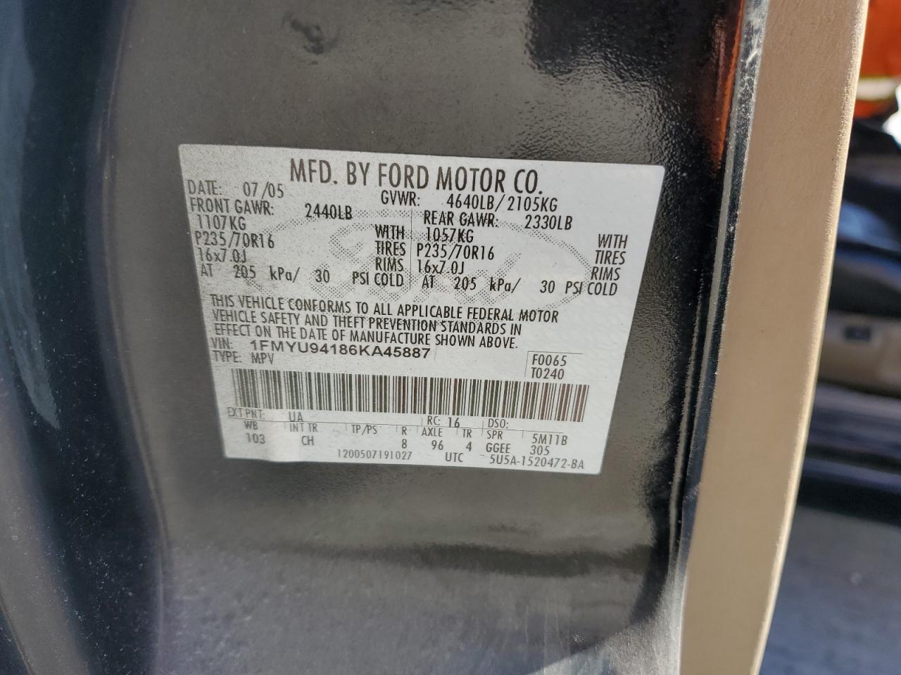 2006 FORD ESCAPE