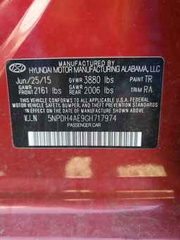 2016 HYUNDAI ELANTRA