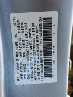 2014 HONDA ACCORD