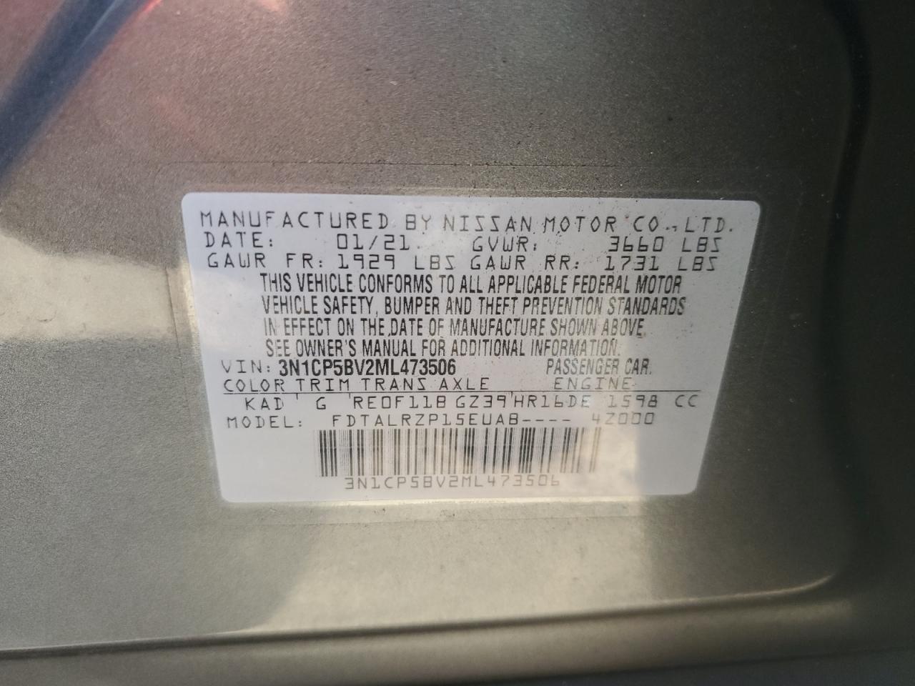 2021 NISSAN KICKS