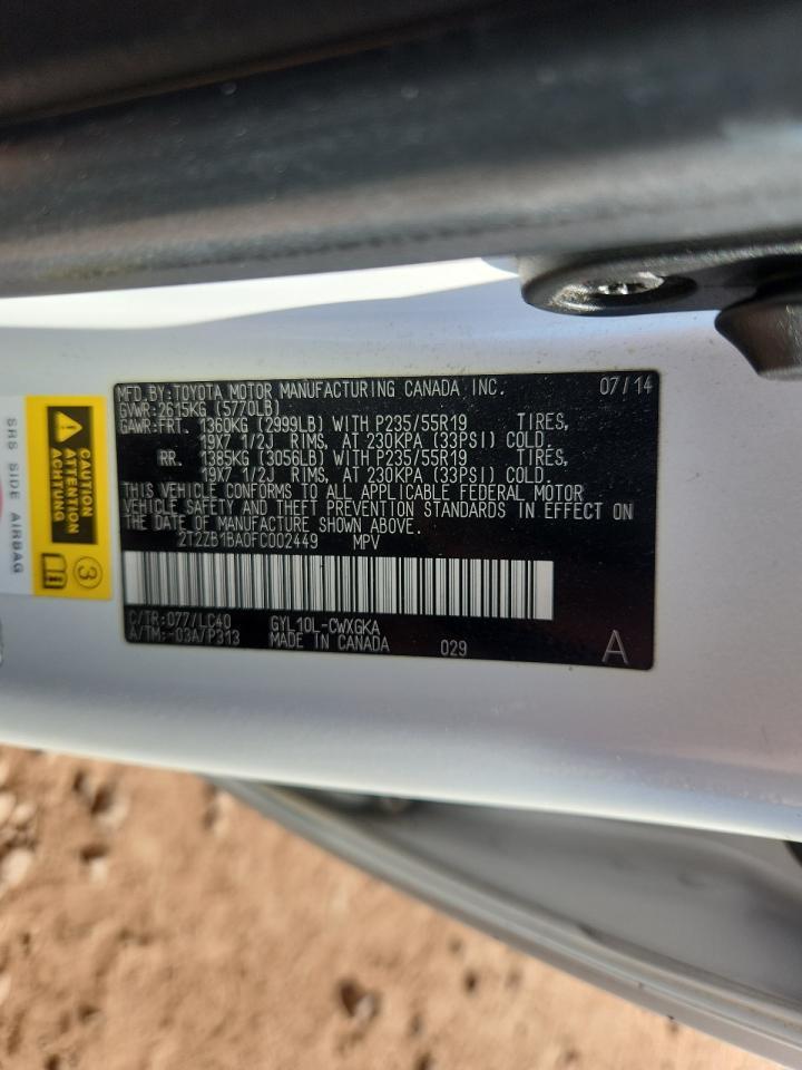 2015 LEXUS RX 450H