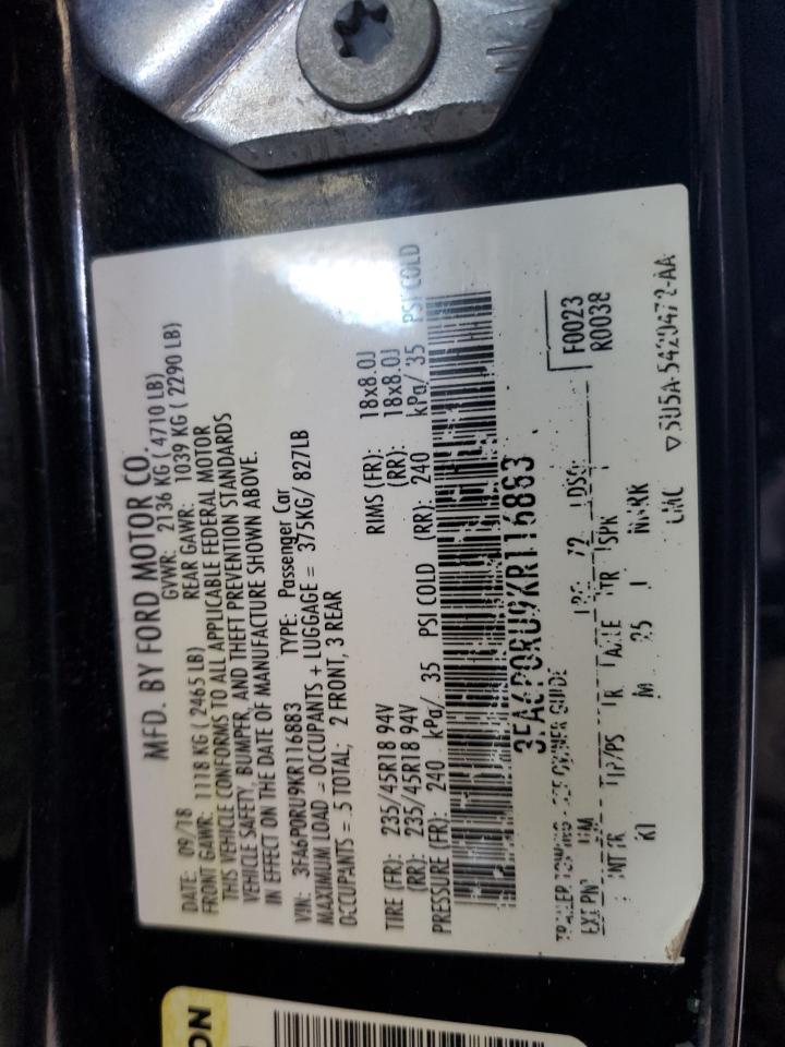 2019 FORD FUSION