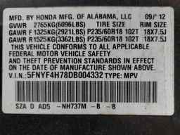 2013 HONDA PILOT