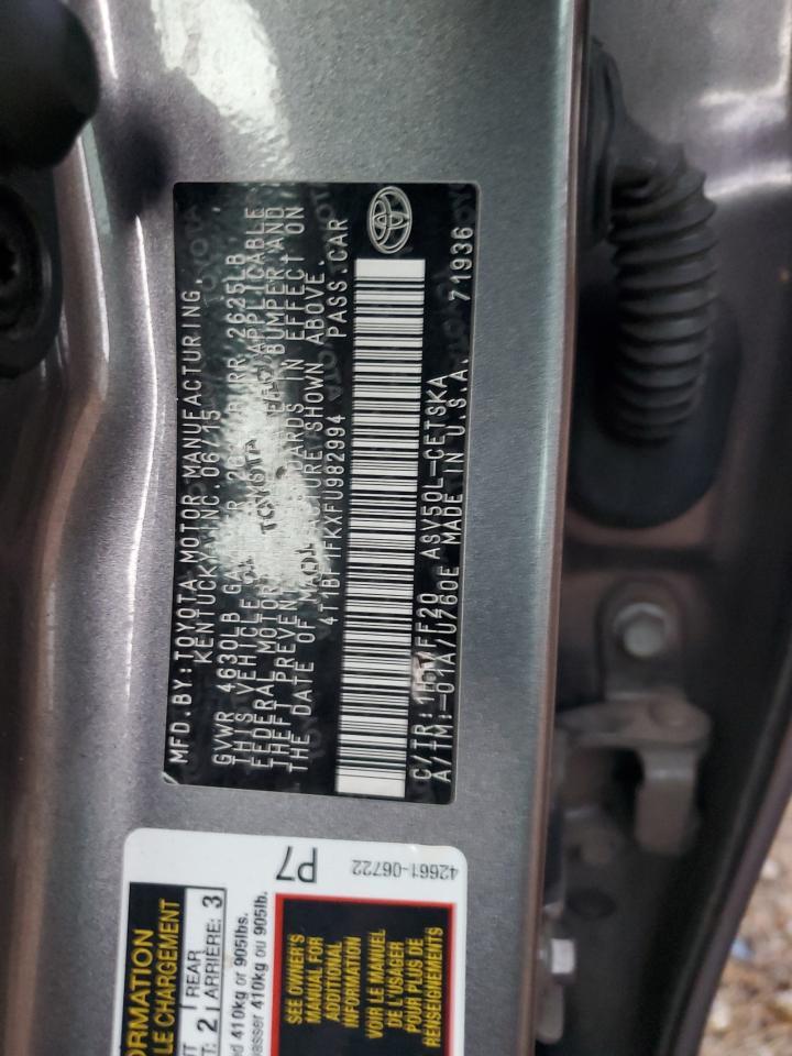 2015 TOYOTA CAMRY