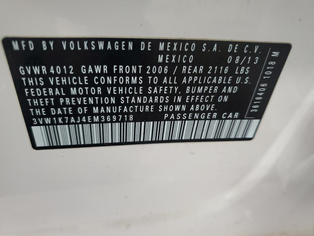 2014 VOLKSWAGEN JETTA
