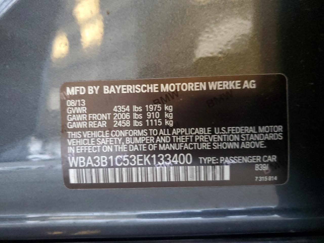 2014 BMW 3 SERIES