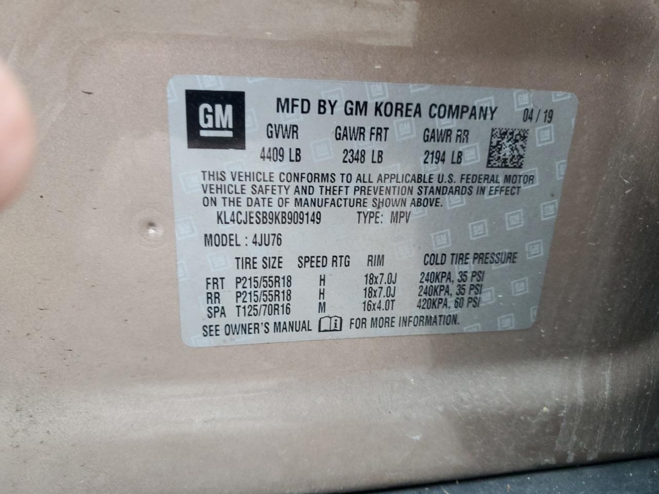 2019 BUICK ENCORE