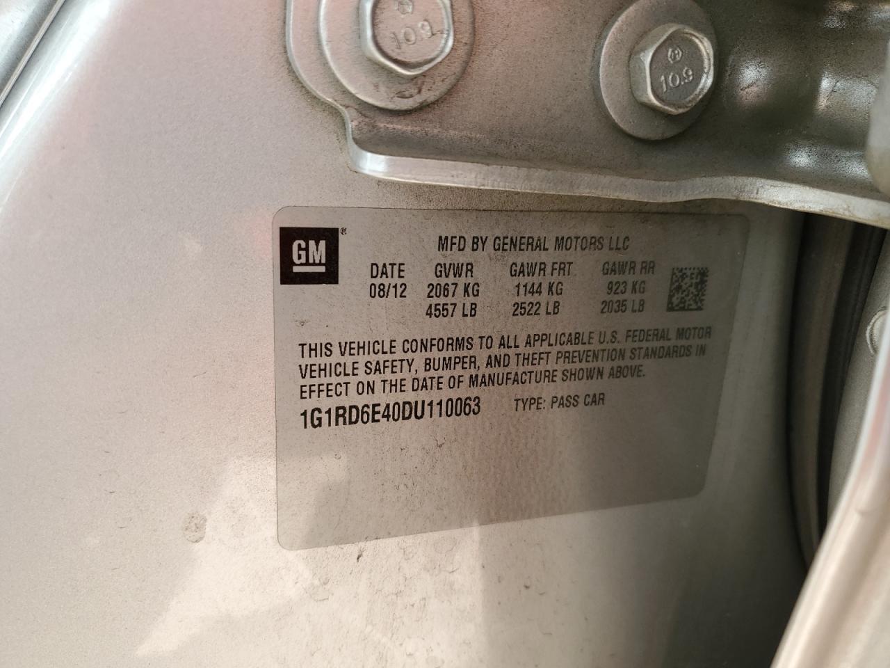 2013 CHEVROLET VOLT