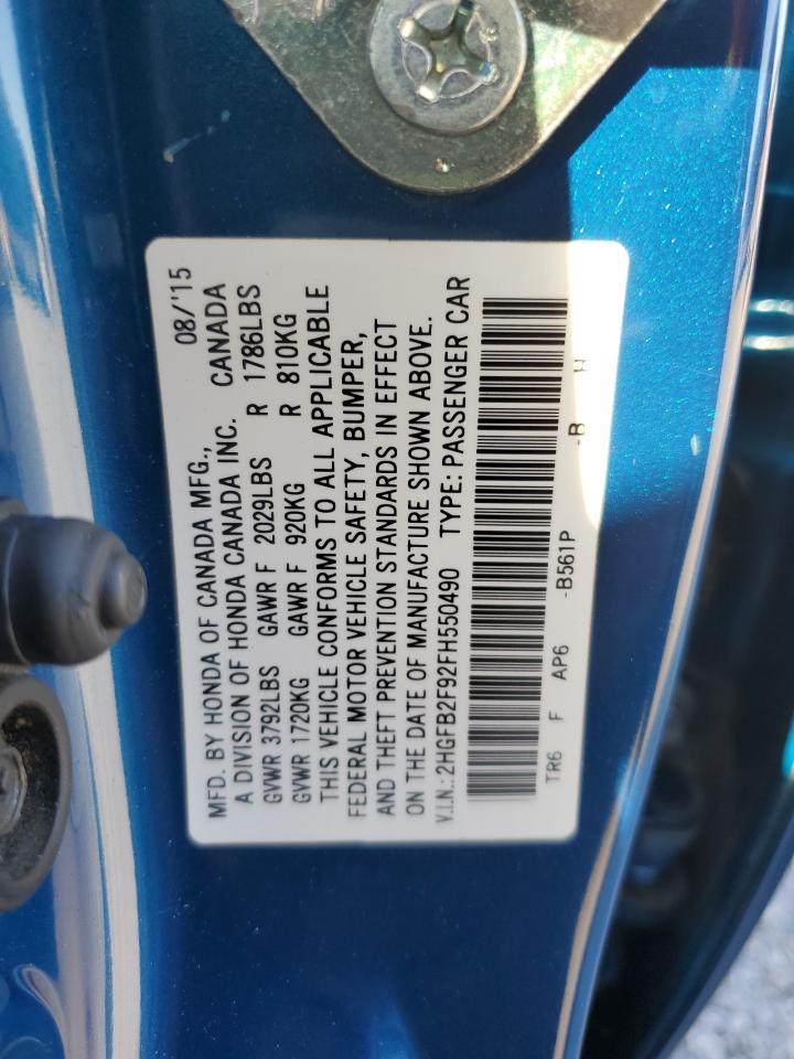 2015 HONDA CIVIC