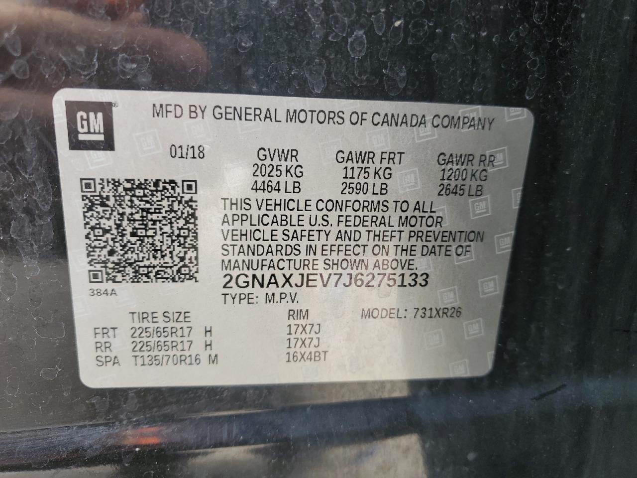 2018 CHEVROLET EQUINOX