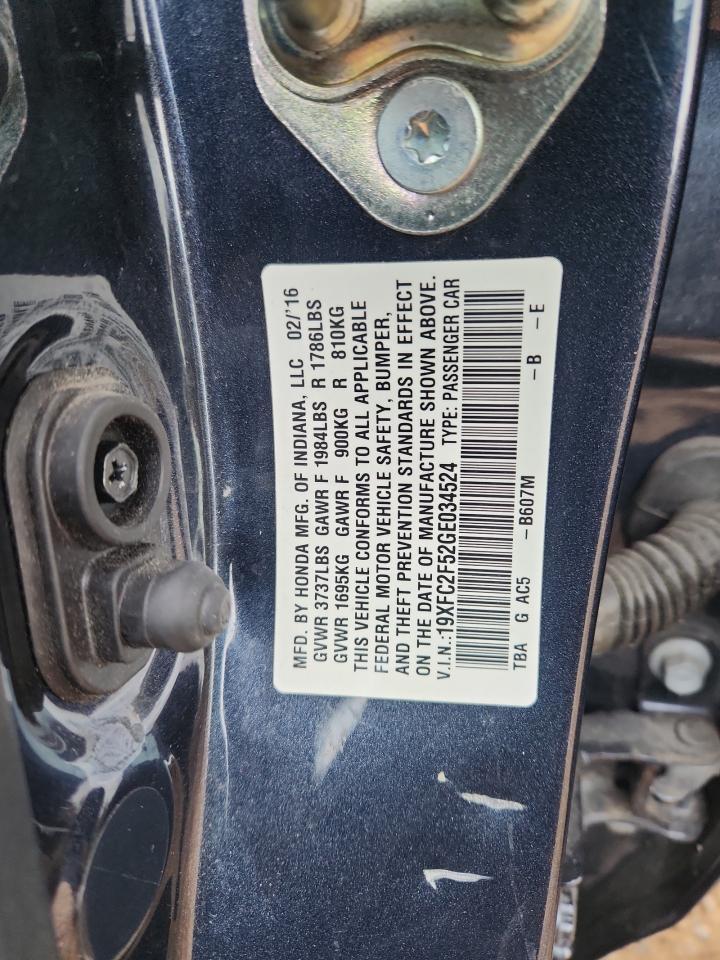 2016 HONDA CIVIC