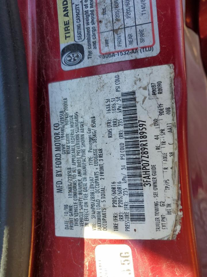 2009 FORD FUSION